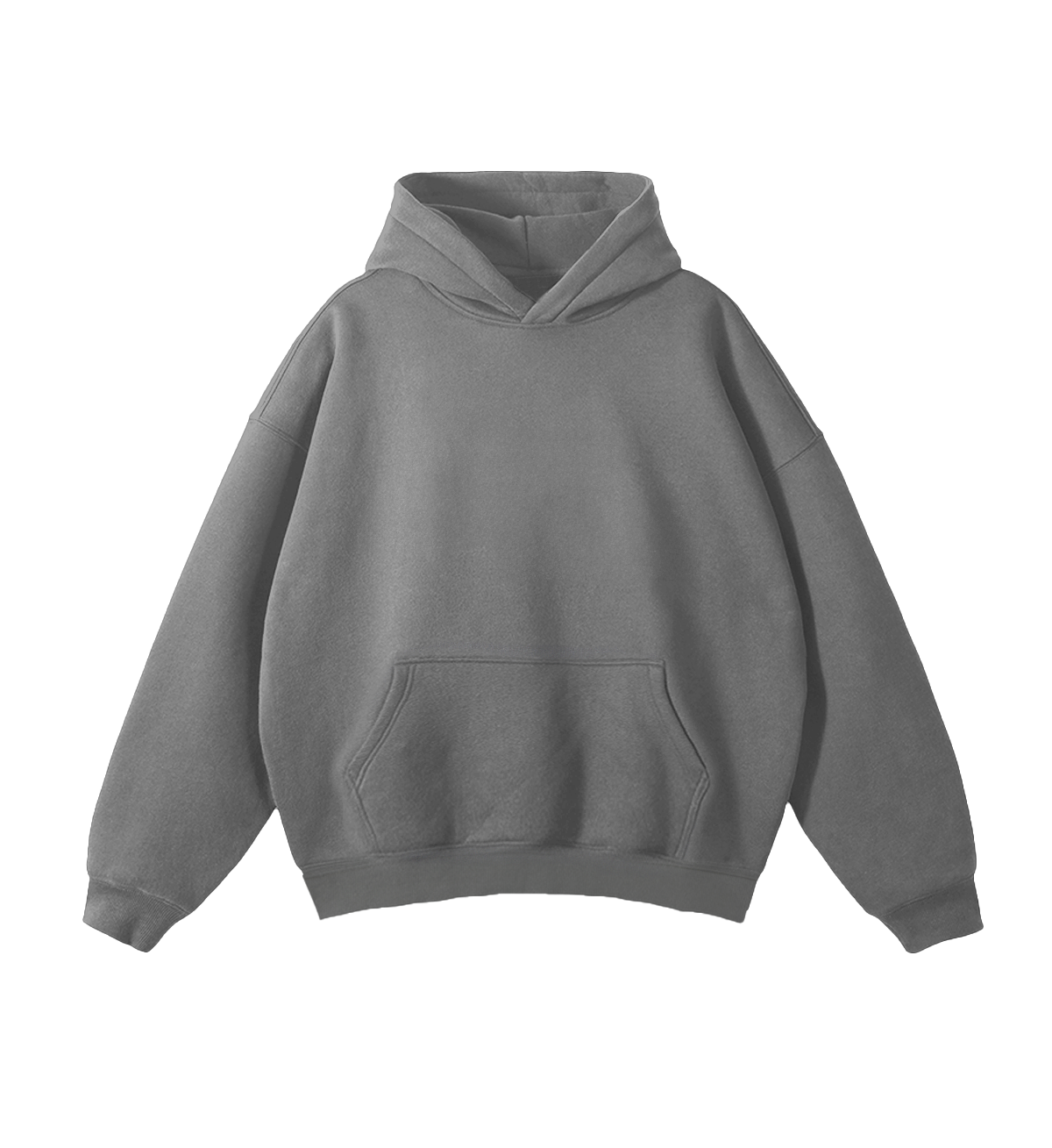 GREY BASIC OVERSIZE HOODIE