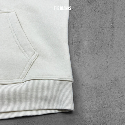 WHITE BASIC OVERSIZE HOODIE