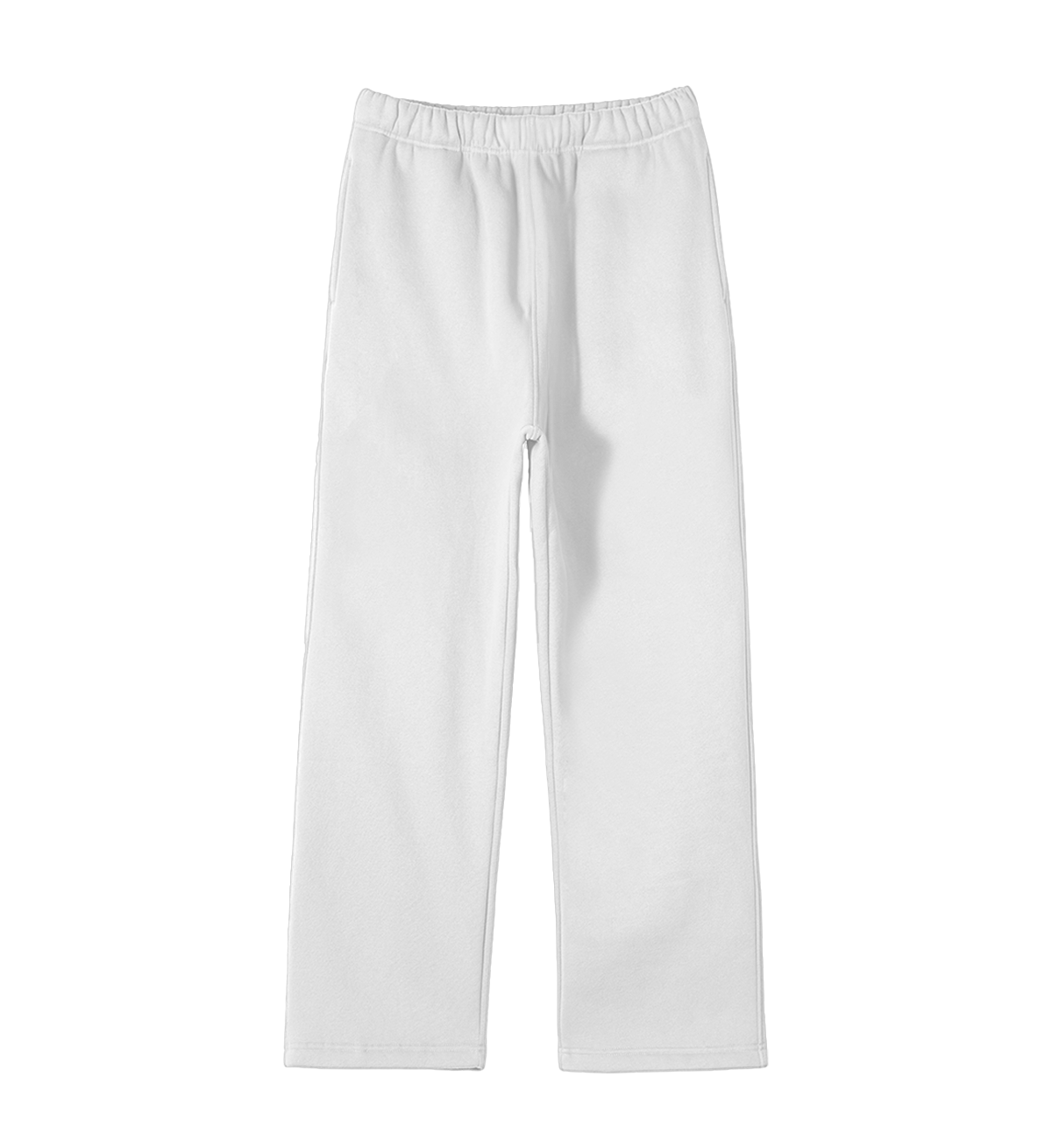 WHITE LOOSE-FIT SWEATPANTS