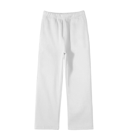 WHITE LOOSE-FIT SWEATPANTS