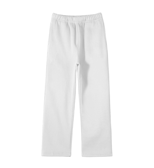 WHITE LOOSE-FIT SWEATPANTS