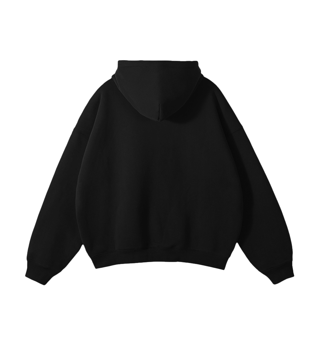 BLACK BASIC OVERSIZE HOODIE