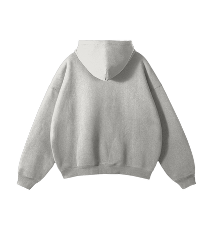 WHITE BASIC OVERSIZE HOODIE