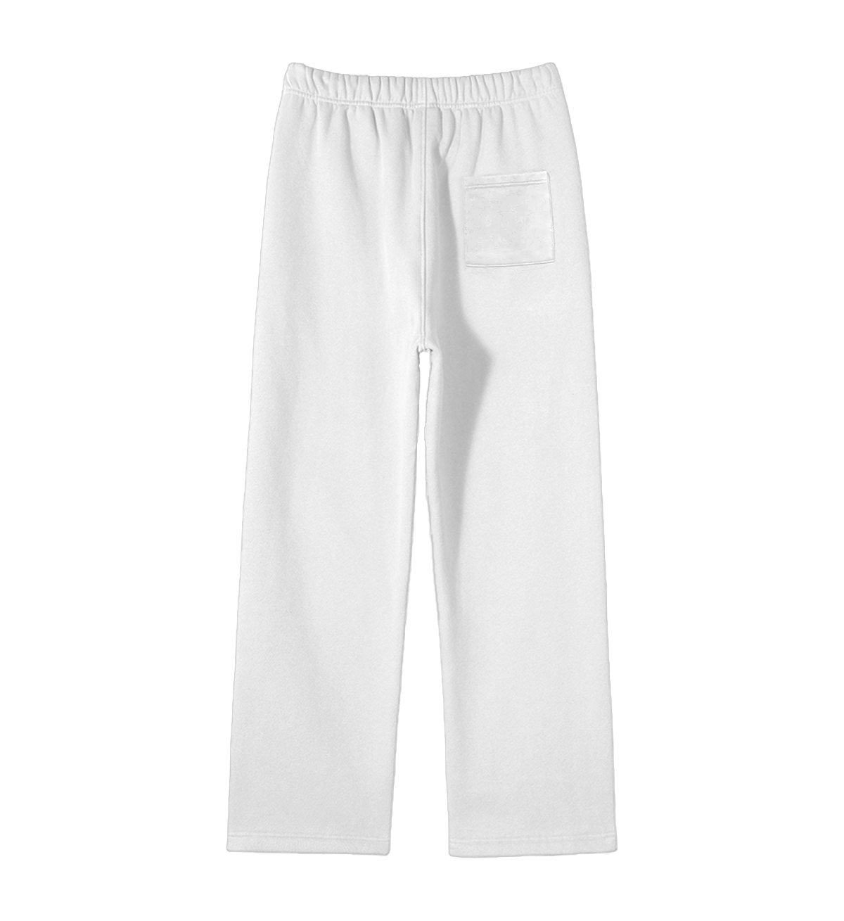 WHITE LOOSE-FIT SWEATPANTS