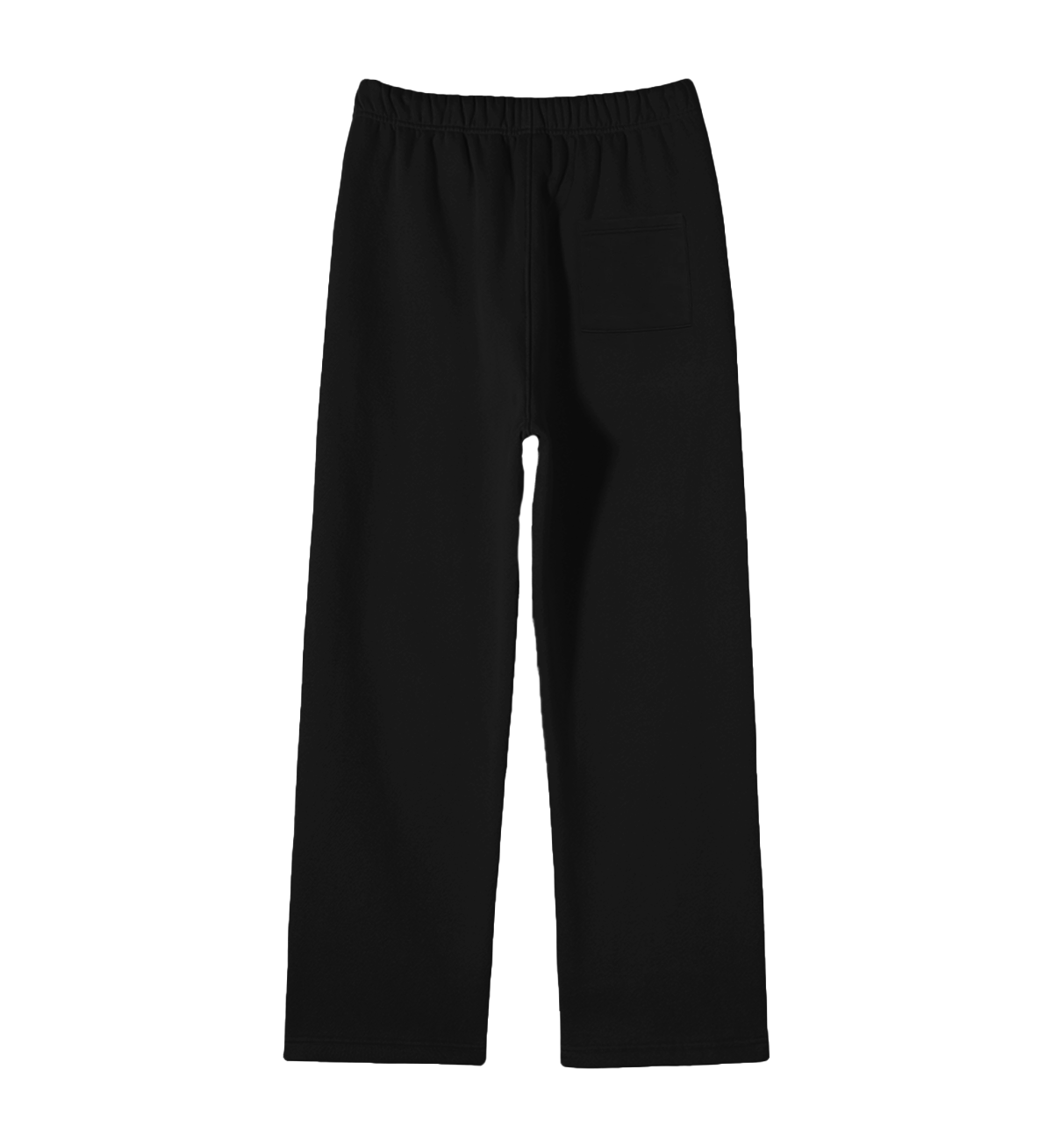 BLACK LOOSE-FIT SWEATPANTS