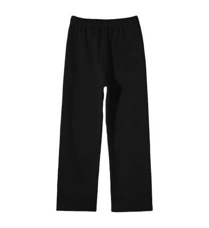 BLACK LOOSE-FIT SWEATPANTS