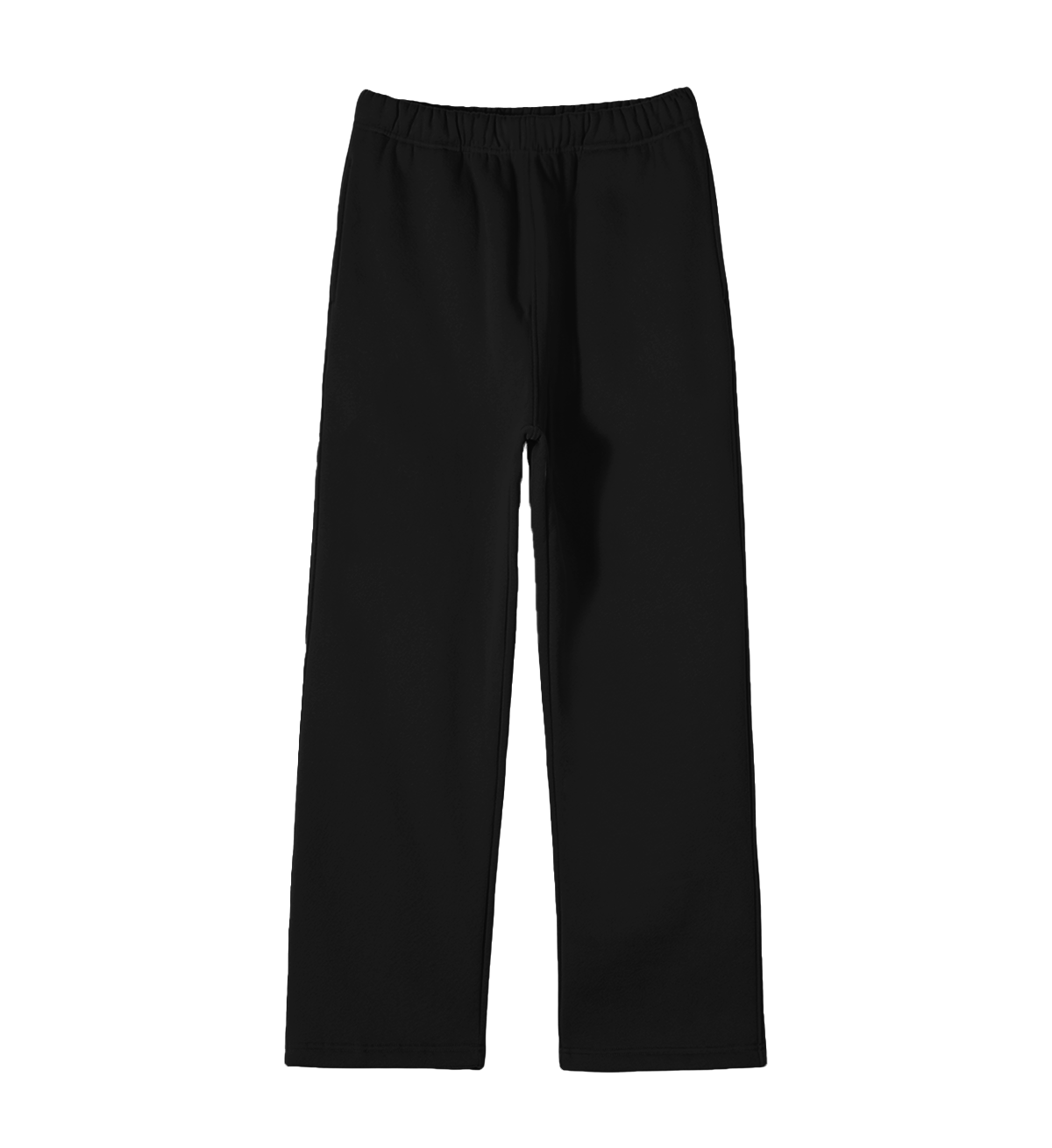 BLACK LOOSE-FIT SWEATPANTS